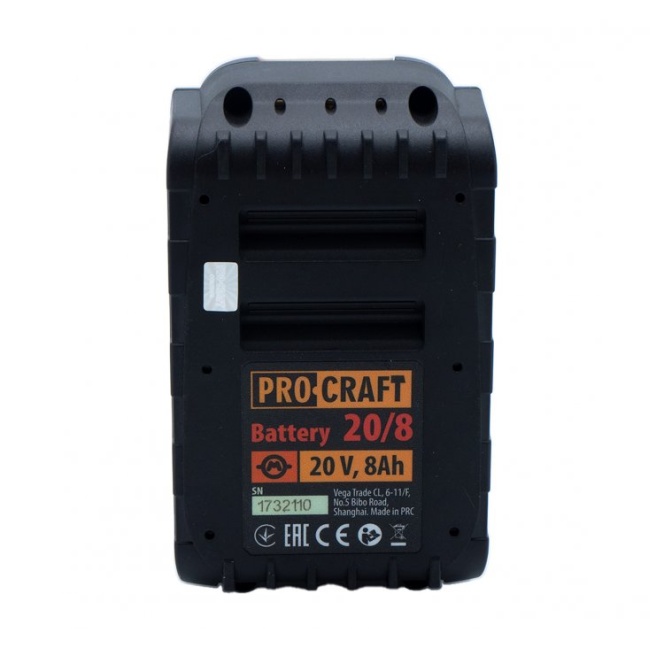 Procraft 20/8 aku baterie Li-Ion 20V 8.0Ah