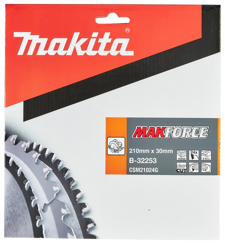 Makita B-32253 kotouč pilový dřevo MAKFORCE 210x2.4x30mm 24Z