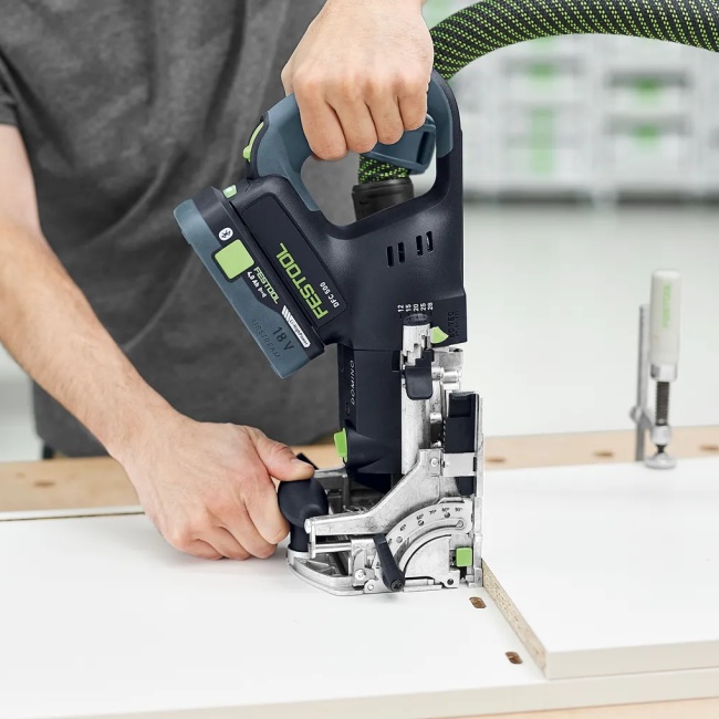 Festool 578120 DFC 500 E-Basic aku frézka 18 V na kolíkovací otvory Domino