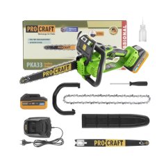 Procraft PKA33-1B aku řetězová pila 300mm 20 V 1x 4Ah