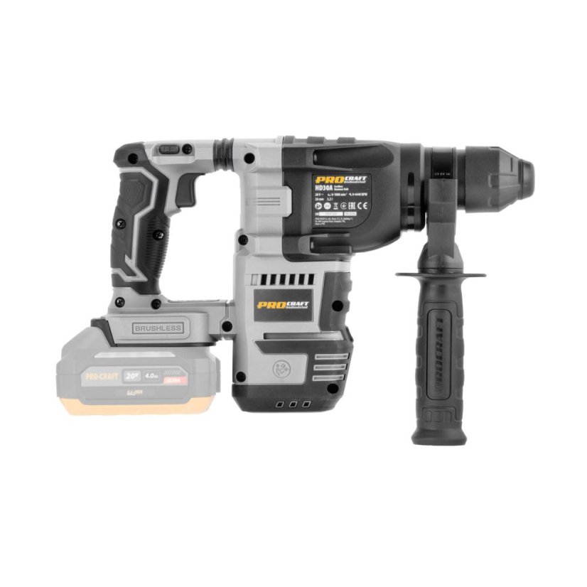 Procraft Industrial HD30Abb aku kombinovné kladivo SDS-plus 3,2J 20 V bez aku