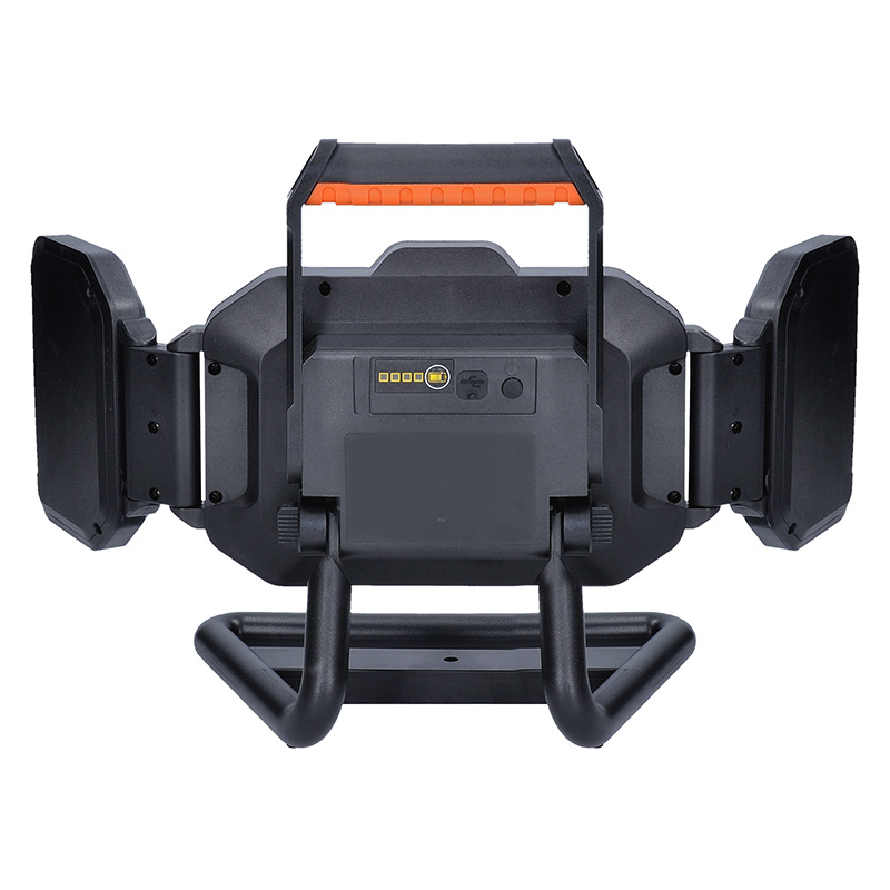 Solight WM-50W-RE LED reflektor 50W, přenosný, nabíjecí, 5000lm, oranžovo-černý