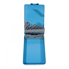 XTLINE XT34014 sada vybrušovaných vrtáků do kovu HSS-G 11 dílů 1.5-6.5 mm kovový box