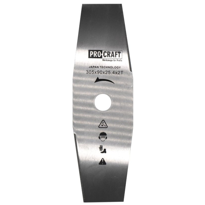 Procraft H-2T/H nůž do křovinořezu nerezový 305x25,4x90mm 2Z