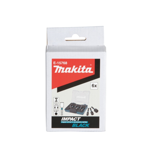 Makita E-15768 sada nástrčných bitů s magnetem 1/4" IMPACT BLACK 6ks