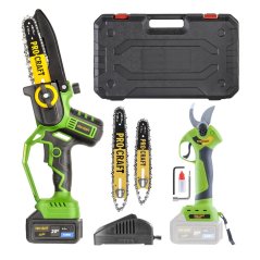 Procraft sada aku ruční pilka PKA32Li a nůžky na větve ES28Libb 20 V 1x4Ah