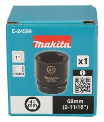 Makita E-24599 klíč nástrčný 1", čtyřhran, 41x68 mm
