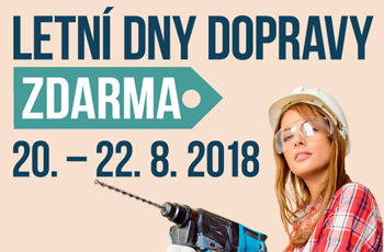 Letní dny dopravy zdarma 20.8.-22.8.2018