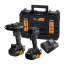 Dewalt DCK2222MP2T aku příklepová vrtačka DCD86M + aku rázový utahovák 1/4" DCF86M edice McLaren 18V 2x5Ah