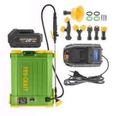 Procraft SAS20-12/20-4/20-2.4A sada aku postřikovač AS20-1 2 20 V 1x 4Ah