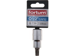 FORTUM 4700726 hlavice zástrčná 1/2" hrot TORX, T50, L 55mm