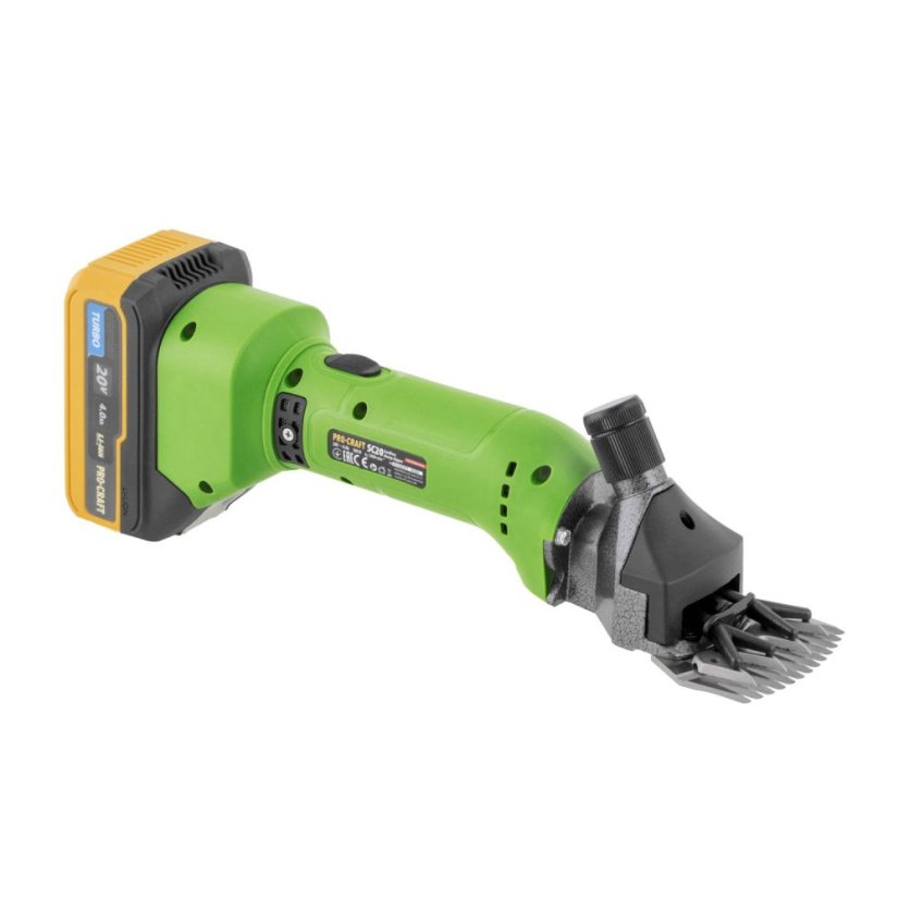 Procraft SC20 aku strojek pro stříhání ovcí 20V 1x4Ah