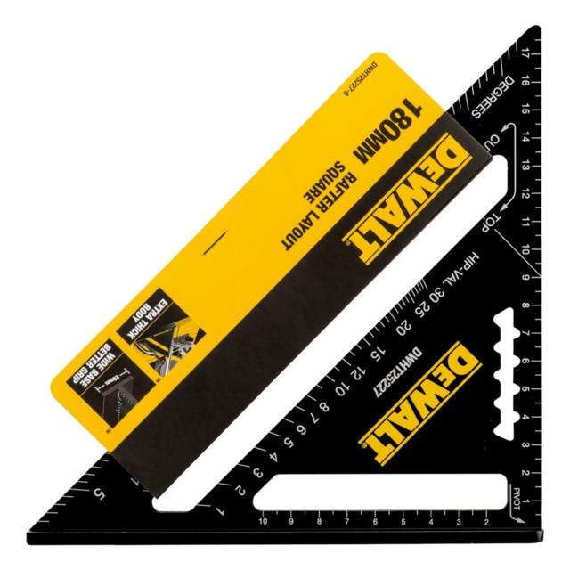 Dewalt DWHT25227-0 Tesařský úhelník 17,5cm Dewalt DWHT25227-0 Tesařský úhelník 17,5cm