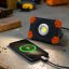 Solight WM-10W-RE LED reflektor 10W, přenosný, nabíjecí, 1000lm, oranžovo-černý