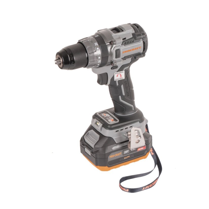 Procraft Industrial CD20A-1b-c aku příklepový vrtací šroubovák 20 V 1x4Ah