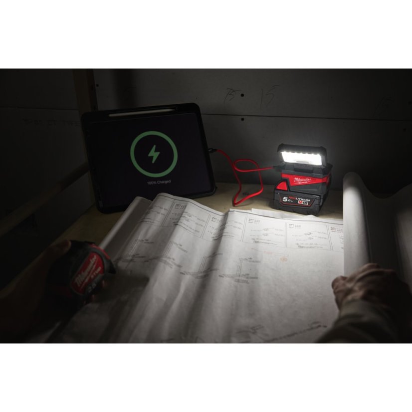 Milwaukee M18 ALIS-0 aku servisní pracovní LED svítilna 18 V bez aku 4933498148