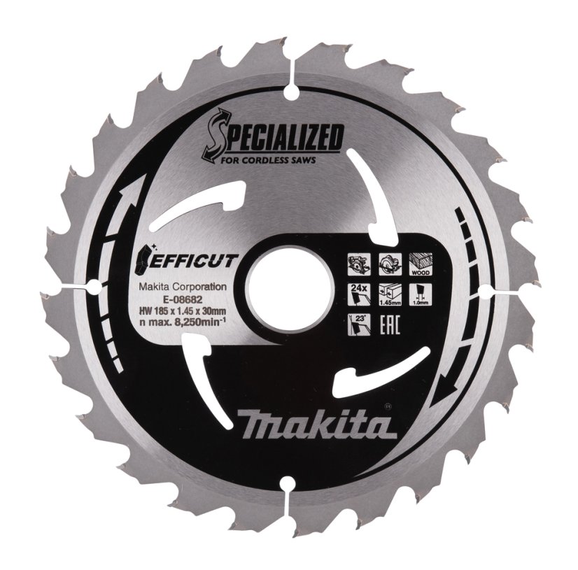 Makita E-08682 kotouč pilový dřevo Efficut 185x1.45x30mm 24Z