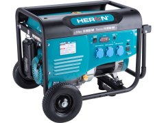 HERON 8896413 elektrocentrála benzínová 13HP/5,5kW, pro svařování, podvozek