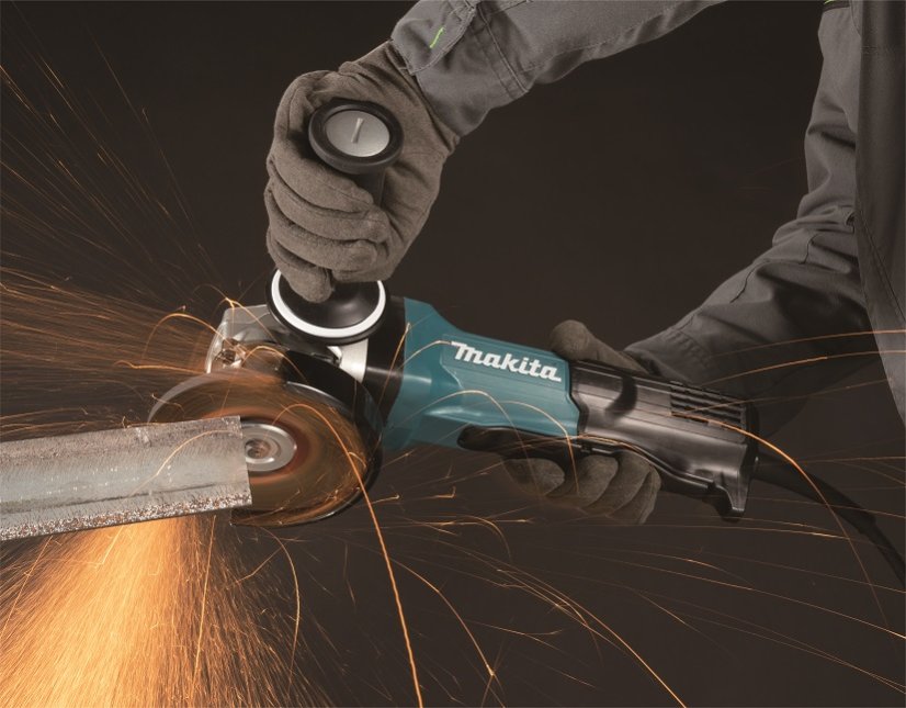 Makita GA5093X01 úhlová bruska s regulací a brzdou 125mm SJS elektronika 1900W