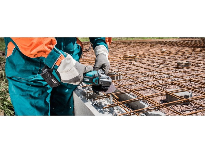 EXTOL INDUSTRIAL 8791841 bruska úhlová aku SHARE20V, 125mm, BRUSHLESS, bez baterie a nabíječky