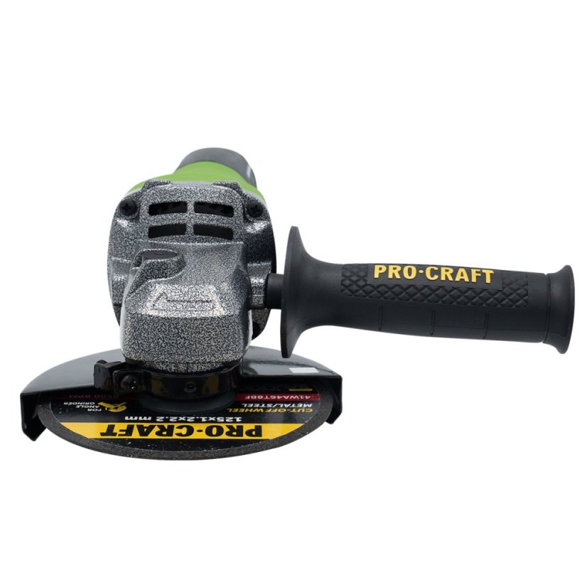 Procraft SPW1050 Bruska úhlová 125mm PW1050 + 10x řezný kotouč, 2x lamelový kotouč