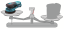 Makita BO001CGZ aku excentrická bruska s regulací 125mm Li-ion XGT 40V bez aku Z