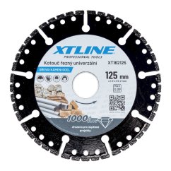 XTline XT162125 Kotouč univerzální na dřevo,kámen,ocel 125x1,2x22,2mm
