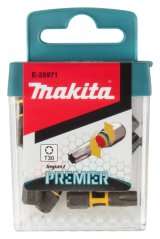 Makita E-25971 torzní bit řady Impact Premier (C-form) T30-25mm, 15 ks