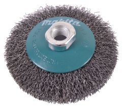 Makita D-39827 miskovitý kartáč z ocelového drátu,vlnitý drát 0,3mm,100mm