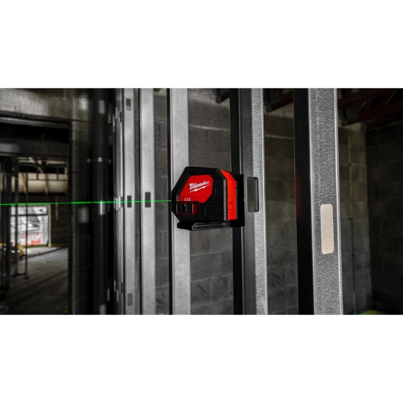 Milwaukee CLL-C zelený křížový laser na alkalické baterie 4933478753