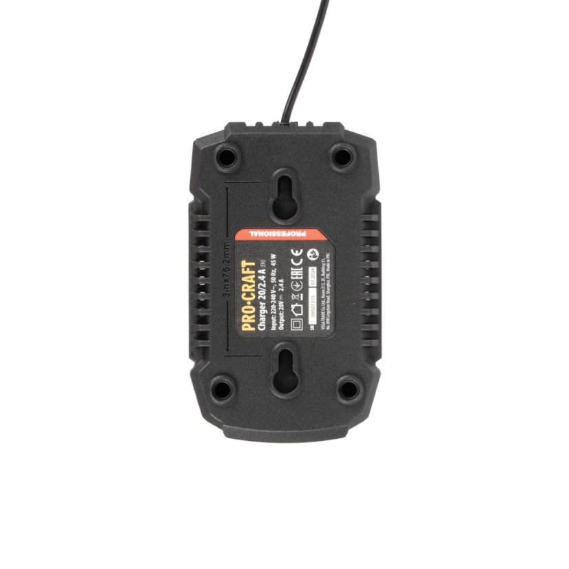 Procraft PHA30 aku kombinované kladivo SDS-plus 2,8 J 20 V 2x4Ah