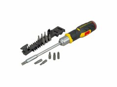 Stanley FMHT0-62691 FatMax ráčnový šroubovák s pistolovou rukojetí s 12 bity