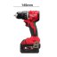 Milwaukee ELVINSET28 M18 BLDDRC-502C aku vrtací šroubovák + 19 dílná sada vrtáků do kovu HSS-Co 2x 5 Ah M18 B5 4933492835