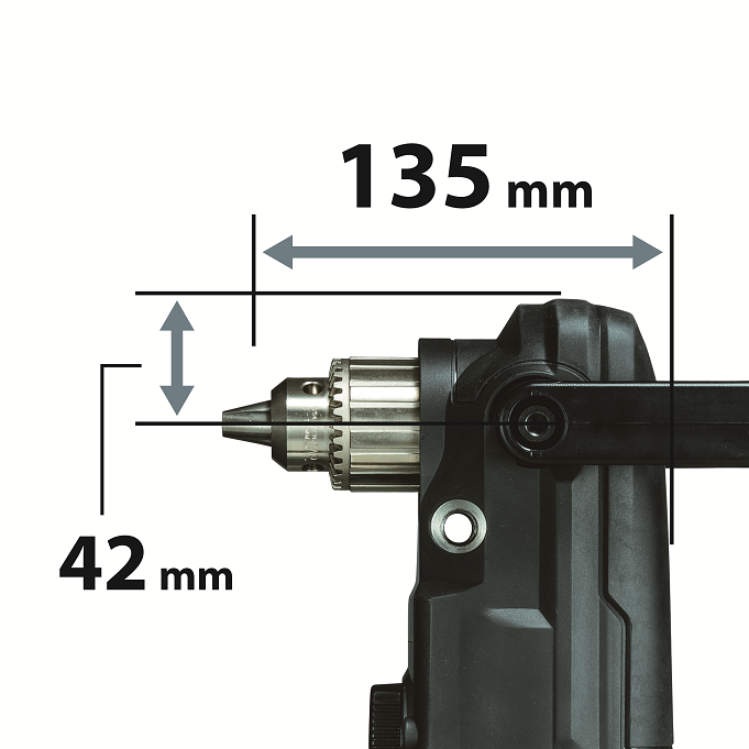Makita DA001GZ aku úhlová vrtačka Li-ion XGT 40V, bez aku Z