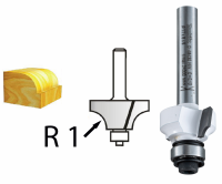 Makita D-48561 zaoblovací fréza s ložiskem stopka 12 mm,50,8x25,4x75 mm