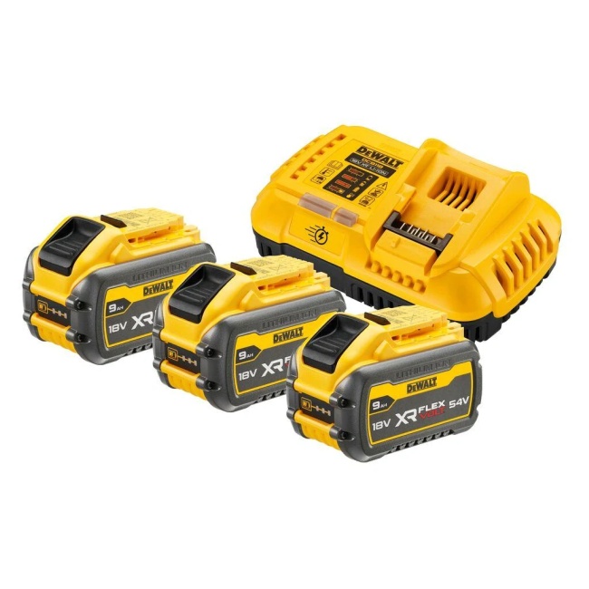 Dewalt DCB118X3 3x akumulátor 9,0Ah + nabíječka 18V/54 V Flexvolt