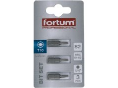 FORTUM 4741410 hrot TORX, sada 3ks, T 10x25mm, S2