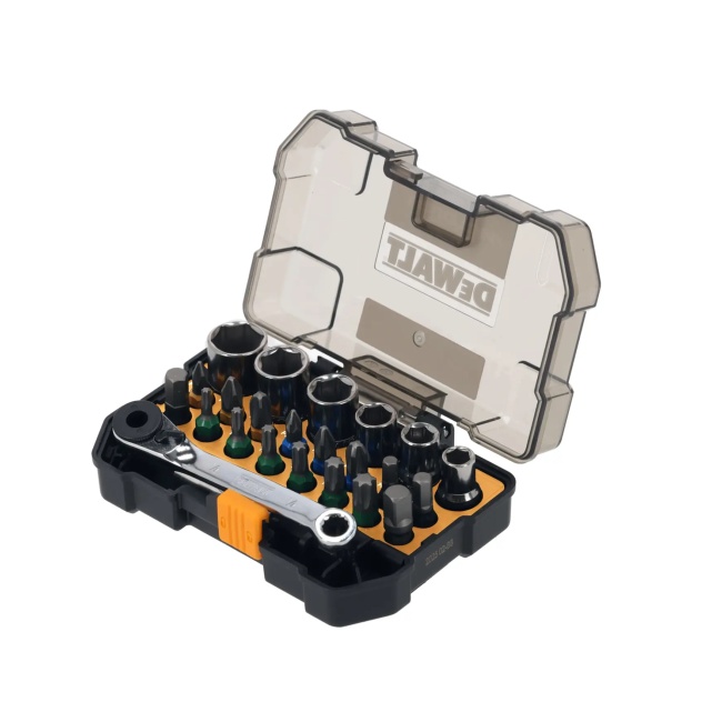 Dewalt DT70906 24dílná sada bitů a nástrčných klíčů edice McLaren