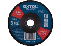 EXTOL PREMIUM kotouč lamelový šikmý korundový, O150mm, P80