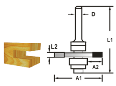 Makita D-48985 kotoučová fréza s ložiskem