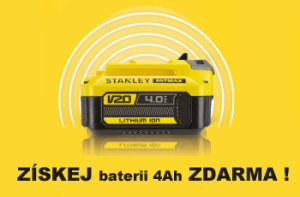 Stanley FATMAX - získejte 4Ah baterii zdarma