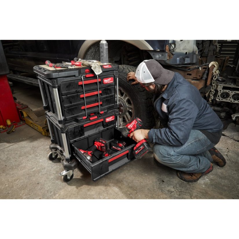 Milwaukee PACKOUT™ box na nářadí se 4 zásuvkami - Packout 3 Drawer Tool Box 4932472130