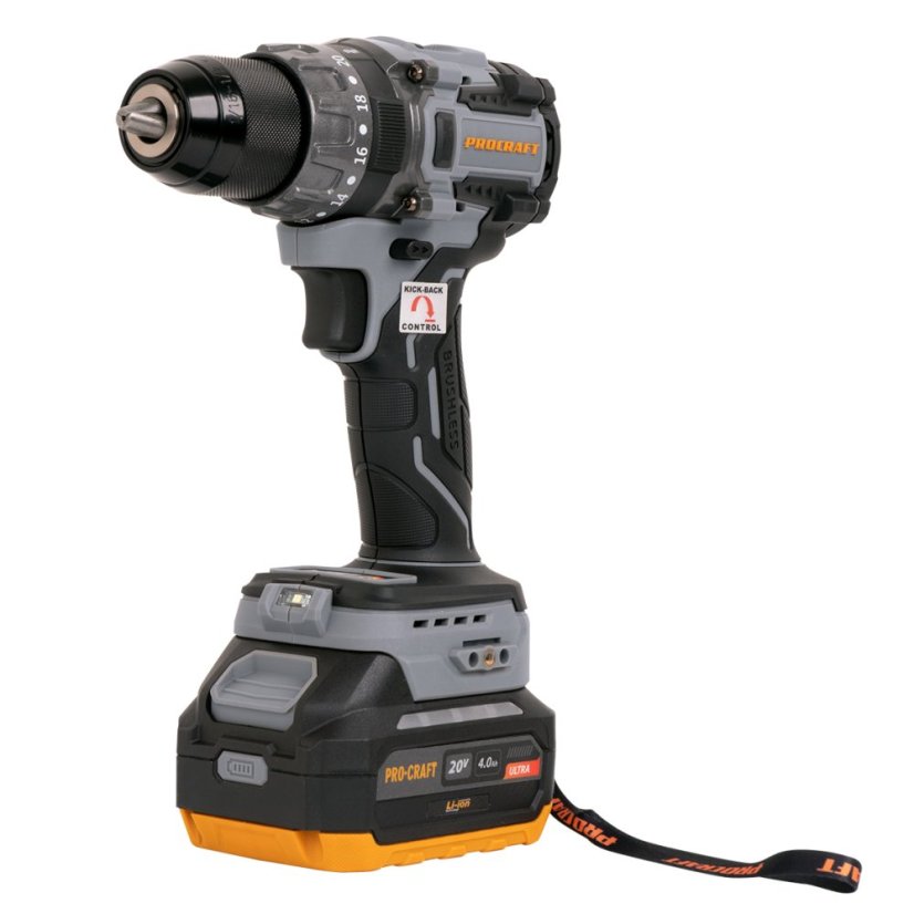 Procraft Industrial CD20A aku příklepový vrtací šroubovák 20 V 1x4Ah