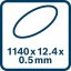 Bosch GCB 18V-127 akumulátorová pásová pila 06012B7000