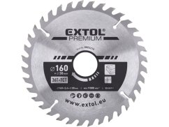 EXTOL PREMIUM 8803215 kotouč pilový s SK plátky, O 160x2,6x30mm, 36T