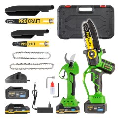 Procraft SPKA32Li/ES25Li sada aku ruční pilka PKA32Li a nůžky na větve ES25Li 20V 1x4Ah 1x2Ah