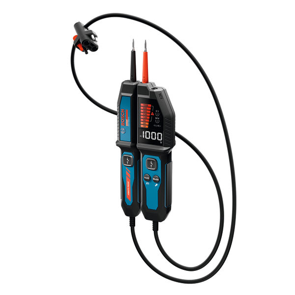 Zkoušečka napětí Bosch EXVT1000-17 s digitálním displejem.