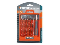 EXTOL PREMIUM 8819105 šroubovák hodinářský s mini-hroty, sada 32ks