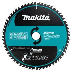 Makita E-29549 260x2.15x30mm 60z kotouč pilový dřevo Efficut= oldB-67284