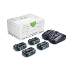 Festool 578823 aku napájecí sada SYS 18V 4xTBX4/TCL6DUO